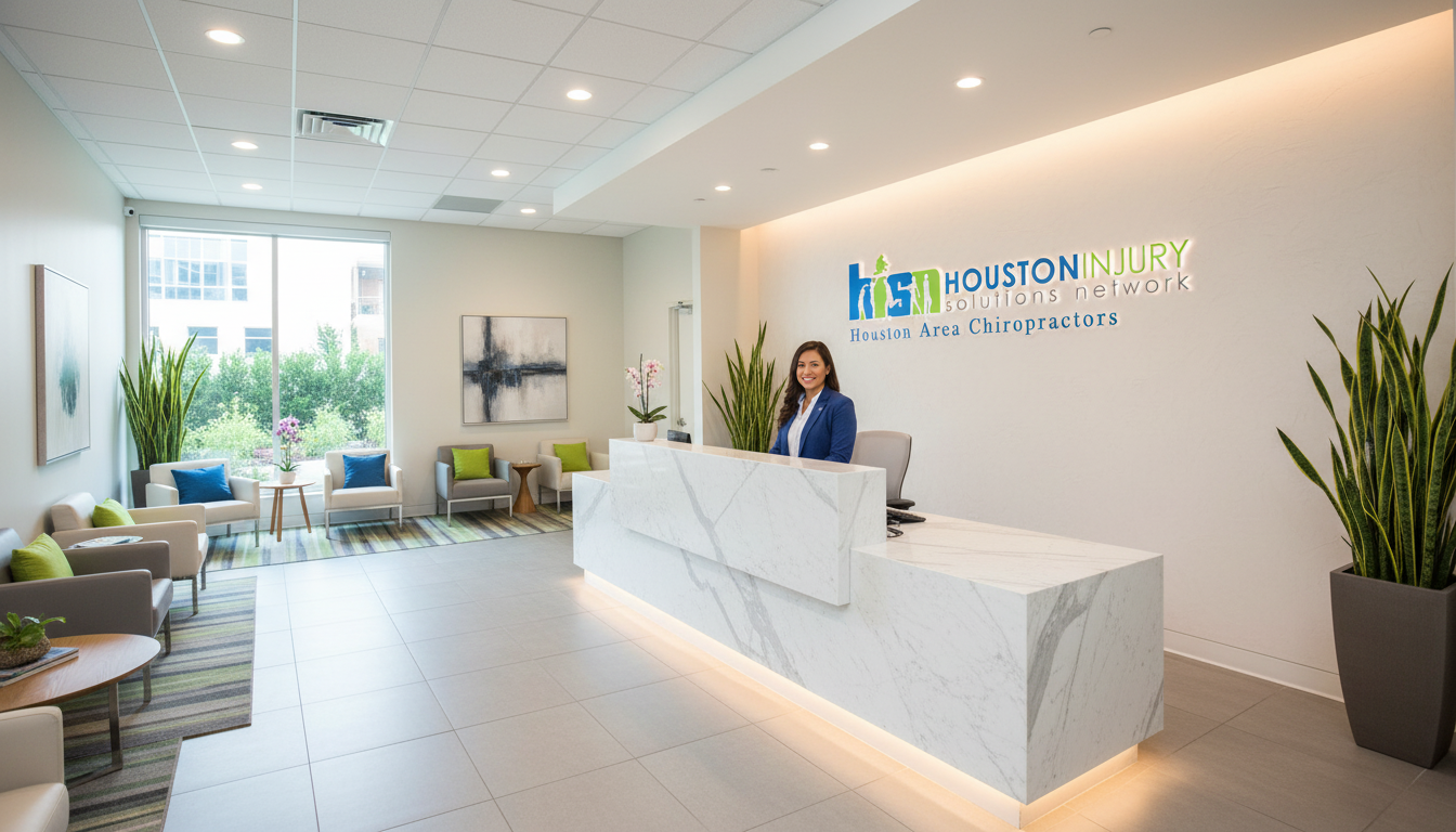 Modern clinic reception area